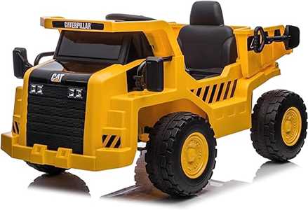 Giocattolo Camion elettrico per bambini Cavalcabile Caterpillar Dump Truck 6v Con Radiocomando Parentale Biemme