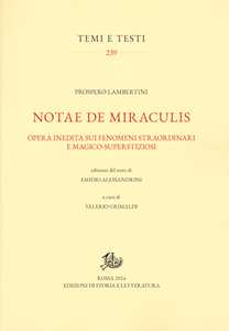 Libro Notae de miraculis Prospero Lambertini