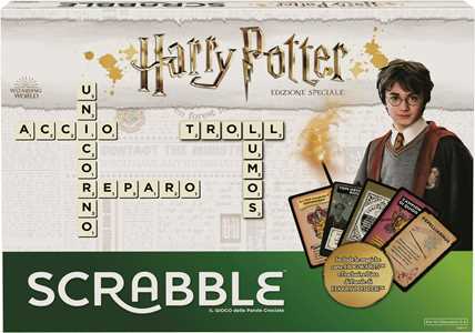 Giocattolo Mattel Games - Scrabble, Versione Harry Potter, il Gioco da Tavola delle Parole Crociate, 7+ Anni Mattel Games