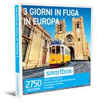 Idee regalo SMARTBOX - 3 giorni in fuga in Europa - Cofanetto regalo - 2 notti con prima colazione per 2 persone Smartbox