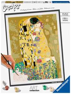 Giocattolo Ravensburger - CreArt ART COLLECTION Klimt: Il bacio, Kit per Dipingere con i Numeri Ravensburger