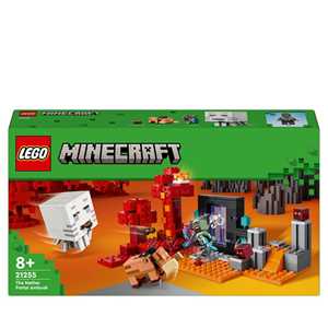 Giocattolo LEGO Minecraft 21255 Agguato nel Portale del Nether, Gioco per Bambini di 8+ Anni, Set con Scene di Battaglia e Personaggi LEGO