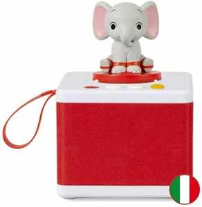 Giocattolo Raccontastorie FABA Starter set - Cantastorie per Bambini, Cassa Audio con Personaggio Sonoro Ele l'Elefante, Gioco Educativo Faba