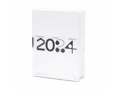 Cartoleria Diario BEYOU 2023-24, Extra White -13,5 x 18,2 cm BEYOU