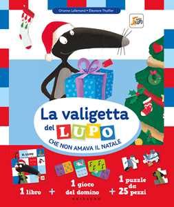 Libro La valigetta del lupo che non amava il Natale. Amico lupo. Con gioco del domino. Con puzzle Orianne Lallemand