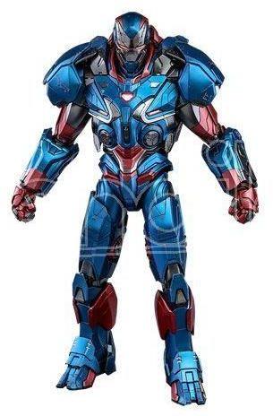 Avengers: Endgame Movie Masterpiece Series Diecast Action Figura 1/6 Iron Patriot 32 Cm Hot Toys