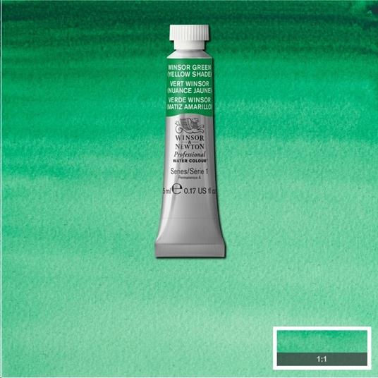 Acquarello Winsor & Newton Pwc Tubo 5ml – Verde Winsor (tonalità Gialla) – 721