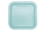 14 Mint 9In Sq Plt Sup. Piatto Carta 23 Cm Verde Menta