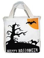 Amscan: Canvas Treat Or Treat Bag H. Borsa In Tela 16 X 26 Cm