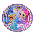 Shimmer & Shine. 8 Piatti 18Cm