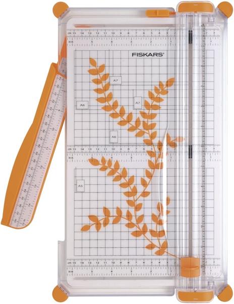 FISKARS SureCut Tagliacarte, A4, Con linea guida per il taglio, 1003758 - 2