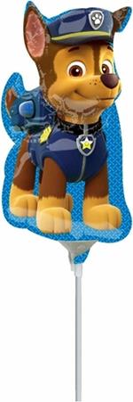 Paw Patrol: Anagram - Mini Shape Chase A30 S. Pallone Foil Minishape Paw Patrol Chase - Si Gonfia Ad Aria