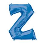 Anagram: Supershape Letter Z Blue Foil Balloon, L34 S