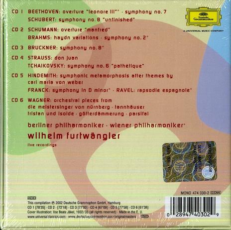 Live Recordings 1944-1953 - CD Audio di Wilhelm Furtwängler - 2