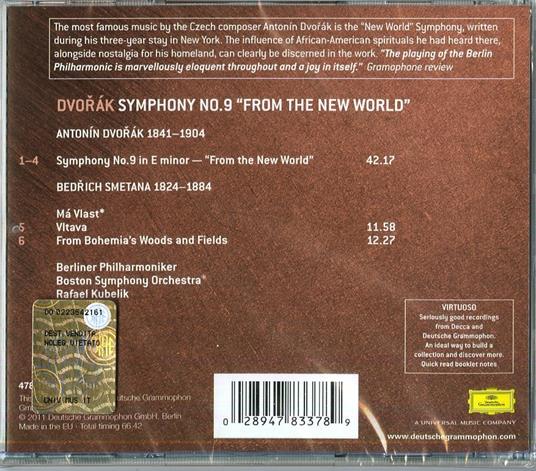 Sinfonia n.9 - CD Audio di Antonin Dvorak,Rafael Kubelik,Berliner Philharmoniker - 2