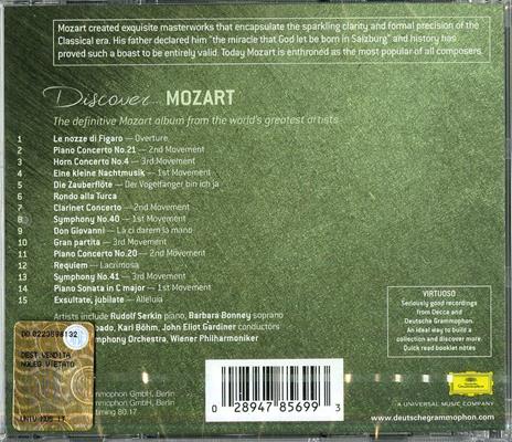 Discover Mozart - CD Audio di Wolfgang Amadeus Mozart - 2