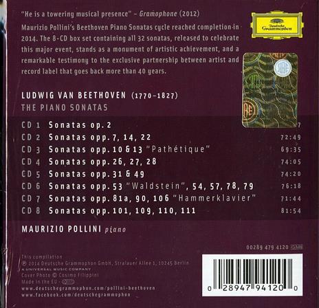 Sonate per pianoforte complete - CD Audio di Ludwig van Beethoven,Maurizio Pollini - 2