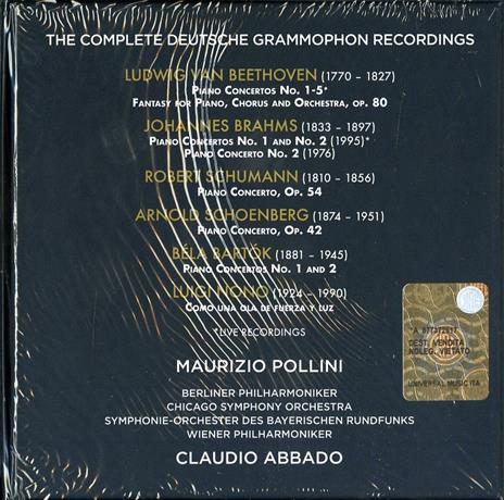 The Complete Deutsche Grammophon Recordings - CD Audio di Maurizio Pollini,Claudio Abbado - 2