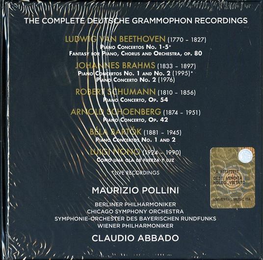 The Complete Deutsche Grammophon Recordings - CD Audio di Maurizio Pollini,Claudio Abbado - 2