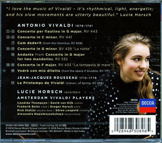 Vivaldi - CD Audio di Antonio Vivaldi,Lucie Horsch - 2