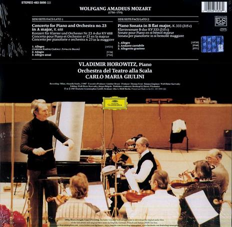 Horowitz suona Mozart - Vinile LP di Vladimir Horowitz,Wolfgang Amadeus Mozart - 2