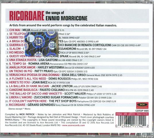 Ricordare. The Songs of Ennio Morricone - CD Audio di Ennio Morricone - 2