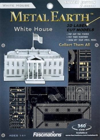 White House Casa Bianca Washington USA Metal Earth 3D Model Kit MMS032