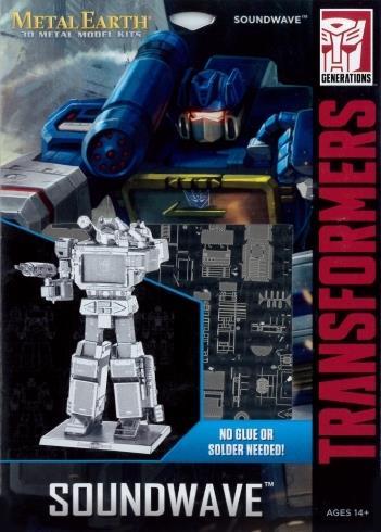 Soundwave Transformers Metal Earth 3D Model Kit MMS302