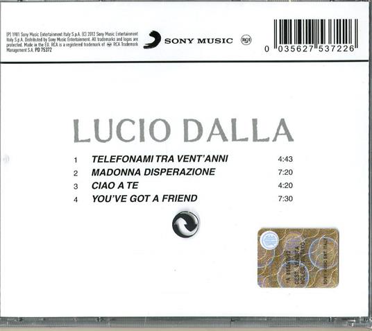 Lucio Dalla - CD Audio di Lucio Dalla - 2