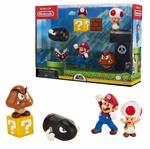 Nintendo. Mario Acorn Plains Diorama Set 5 Figure 6 Cm. Jakks (64510-11L)