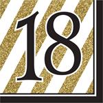 Creative Converting: Ln 12/16Ct 2P '18 Black & Gold