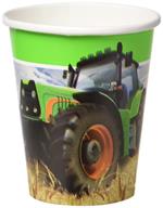 Creative Converting: Witbaard - Bekertjes Tractor Time (266Ml, 8St)