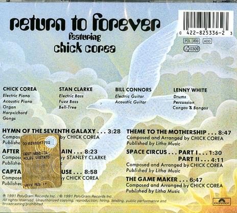 Hymn of the Seventh - CD Audio di Chick Corea,Return to Forever - 2