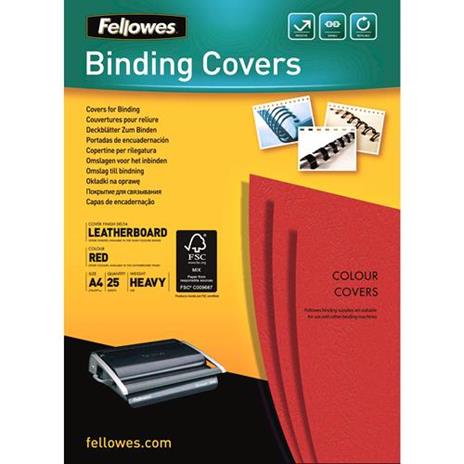 Fellowes 5373702 cartellina A4 Carta Rosso 25 pezzo(i)