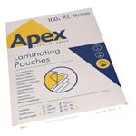 Pouches Plastificazione Apex A3 - Spessore 125 Micron - 100 Pz.