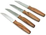 Barbecue Masters Set 4 Coltelli Per Bistecca Manico In Legno