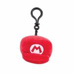 TOMY Mario Kart-Clip' n Plush Mochi Cappello Mario 10 cm