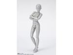 S.h. Figuarts Action Figura Body-chan Sports Edition Dx Set (gray Color Ver.) 14 Cm Bandai Tamashii Nations
