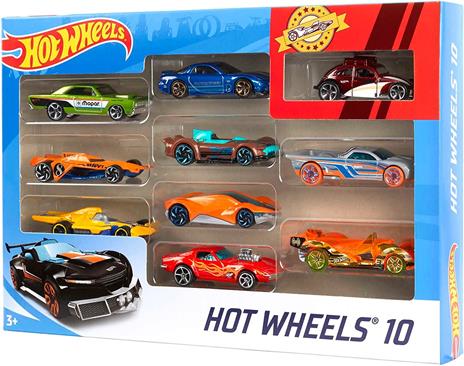 Hot Wheels - Set Macchinine da 10 Veicoli in Scala 1:64, con Decorazioni Mozzafiato, da Collezionare, Single, 54886 - 7