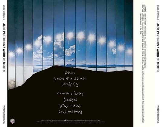 Word of Mouth (Japan 24 Bit) - CD Audio di Jaco Pastorius - 3