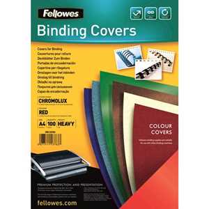 Cartoleria Fellowes 5378303 cartellina A4 Carta Rosso 100 pezzo(i) Fellowes