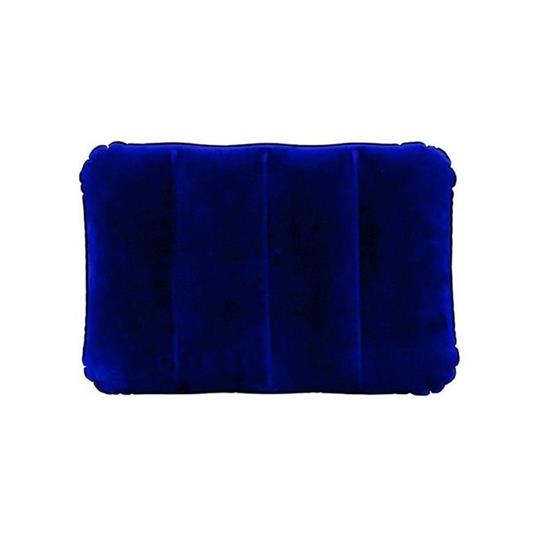 Cuscino Floccato Blu Gonfiabile da Campeggio Camping Cm 43X28X9 Intex 68672 - 86