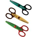 Fiskars Set di forbici per bambini con le creature della palude, 3 Pezzi, Lunghezza: 13 cm, Per destrorsi e mancini, A partire da 4 anni, Lama in acciaio inossidabile/Impugnature in plastica, Verde/Turchese/Giallo, Kidzors, 1003845