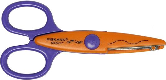 Fiskars Set di forbici per bambini con le creature della palude, 3 Pezzi, Lunghezza: 13 cm, Per destrorsi e mancini, A partire da 4 anni, Lama in acciaio inossidabile/Impugnature in plastica, Verde/Turchese/Giallo, Kidzors, 1003845 - 4