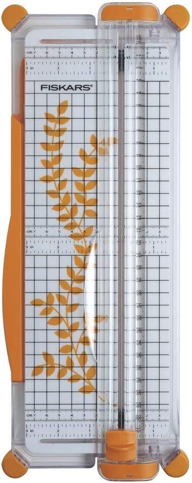 FISKARS Original Lame di ricambio per macchine tagliacarte, Lama dritta e cordonatrice, Per tagli dritti, High Profile TripleTrack, Arancione/Nero, 1003905 - 6