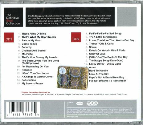 The Definitive Soul Collection: Otis Redding - CD Audio di Otis Redding - 2