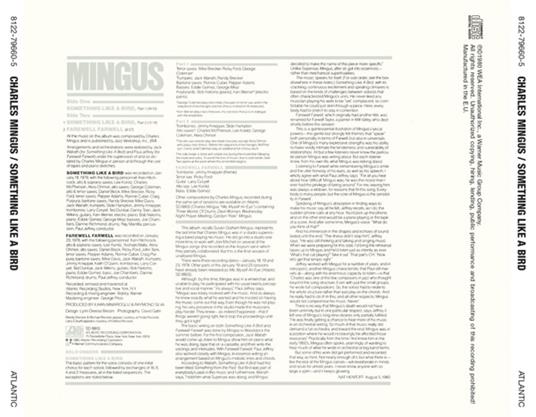 Something Like a Bird - CD Audio di Charles Mingus - 2