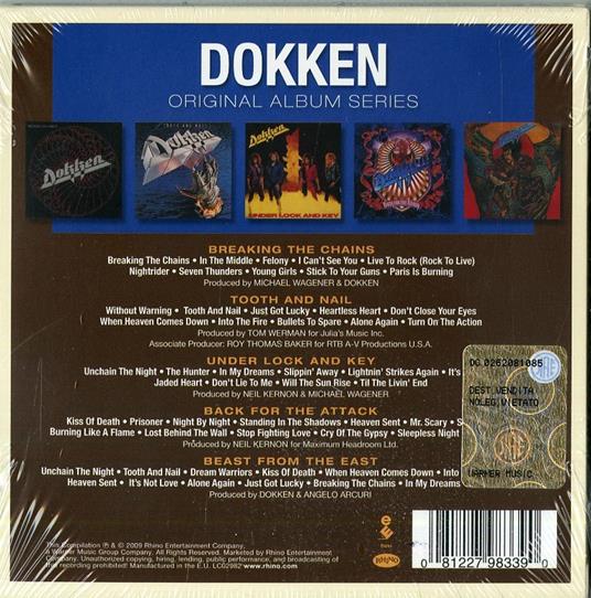 Original Album Series - CD Audio di Dokken - 2