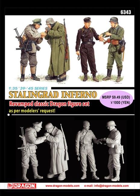 Stalingrad Inferno 1:35 Figure Plastic Kit D6343 - 2