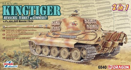 Carro Armato KINGTIGER HENSCHEL 505 1/35. Dragon Models DR6840 - 6